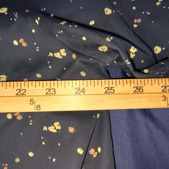 SSLR Men's Collection Size XL Blue Brown Button Up Collar Short Sleeve Shirt - Picture 3 of 6